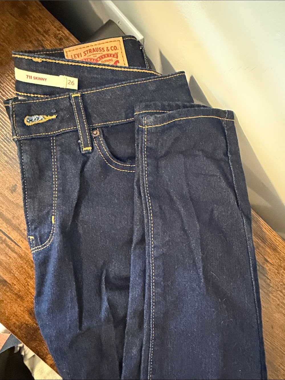 Levi's 711 Skinny Jeans in Dark Indigo